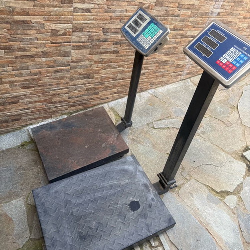 Platform scales used, up to 200 kg each