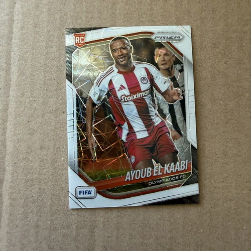 Panini FIFA Prizm Ayoub El Kaabi Rookie card like new, Olympiacos