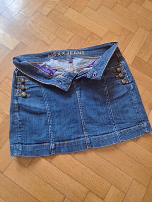 Mini jean skirt Mexx Fashion like new, blue, size L 40 12
