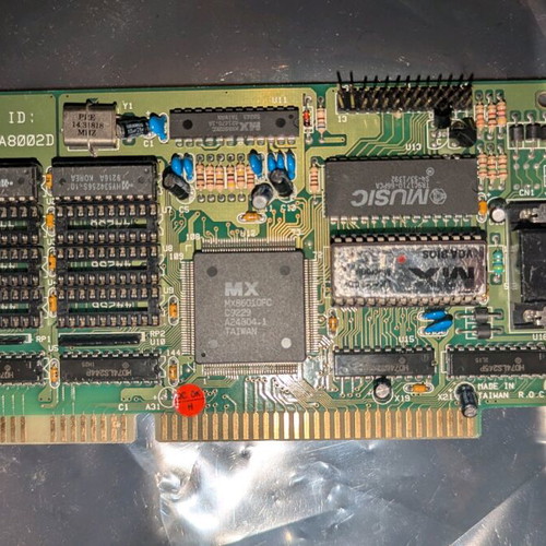 Macronix MX-VGA 86010 ISA 16-bit 256kb graphics card used