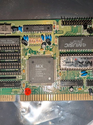 Macronix MX-VGA 86010 ISA 16-bit 256kb graphics card used