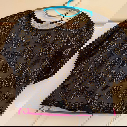 Σετ βραδινό μαύρο με χρυσό σαν καινούργιο, εφαρμογή small