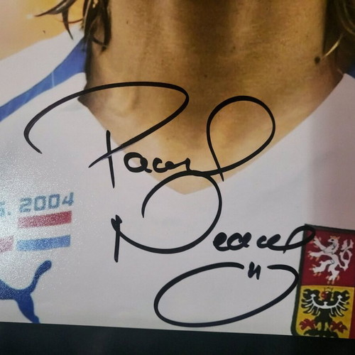 Pavel Nedved authentic autograph on 12x8 photo new with certificate