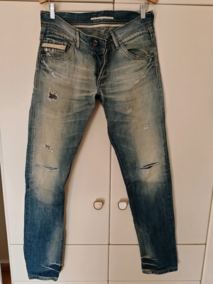 Broker's men's slim fit jeans like new, blue stone washed