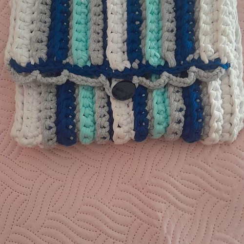 Handmade clutch bag, 28 cm width, 22 cm height