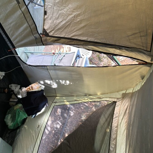 Terra Family 4/7 camping tent with two rooms and porch