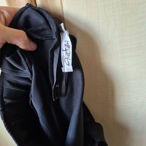 Handmade Black Chaton Salopette Skirt like new with lace