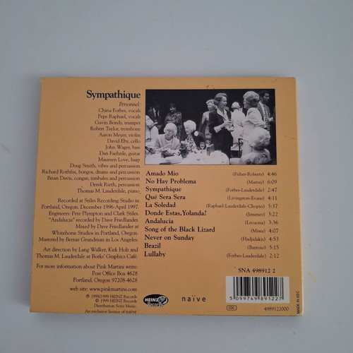 Pink Martini Sympathique CD σαν καινούργιο, συλλεκτικό