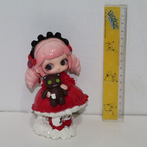 Anime figure Lolita princess with teddy bear miniature like new