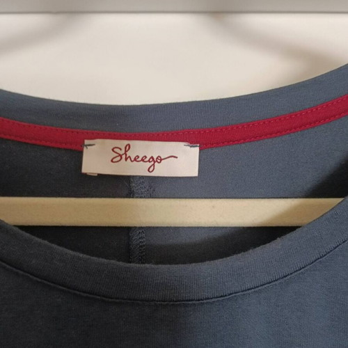 Women's long-sleeve blouse new, blue, size XXL