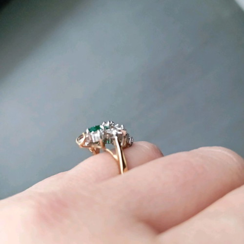 Faux ring No 54 (No 17) new with silver and gold color