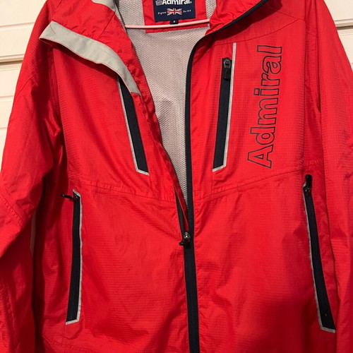 Admiral Men's Jacket Red With Grey Details Like New Size S