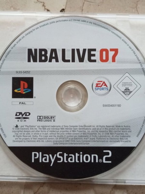 NBA Live 07 game used for PlayStation 2