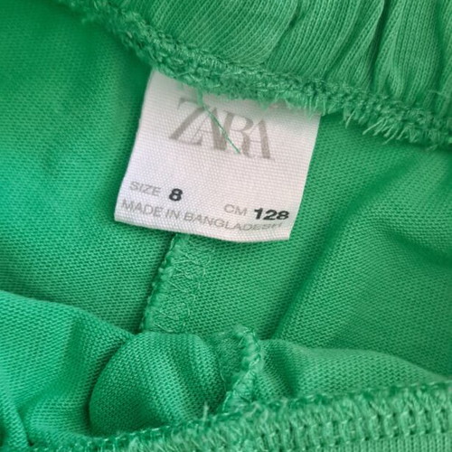 Zara Kids Palazzo Pants 8 Years 128 cm Like New, Cotton Green
