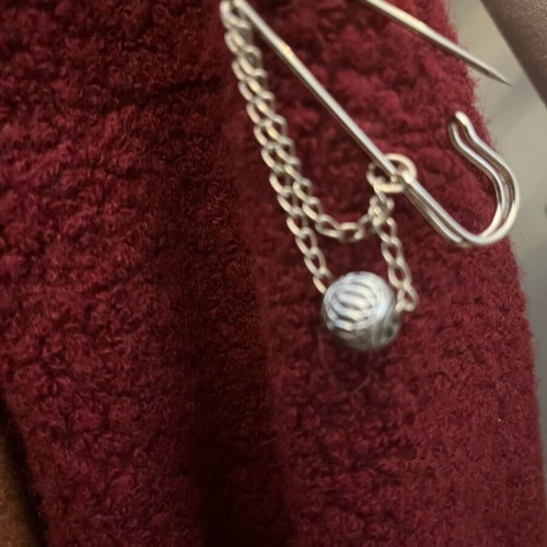 Decorative and useful safety pin like new