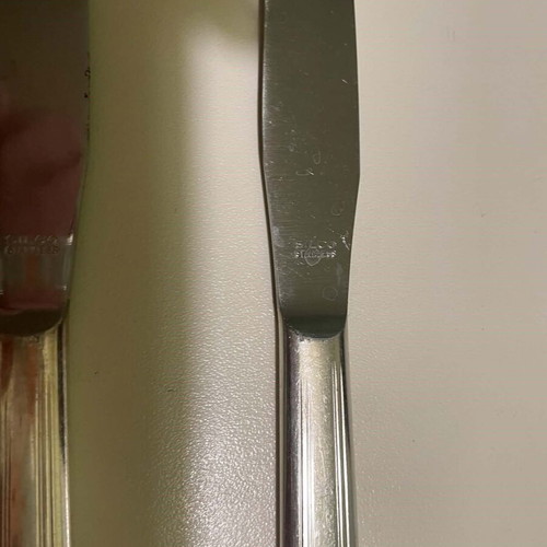 Silco Stainless silver-plated knife set used