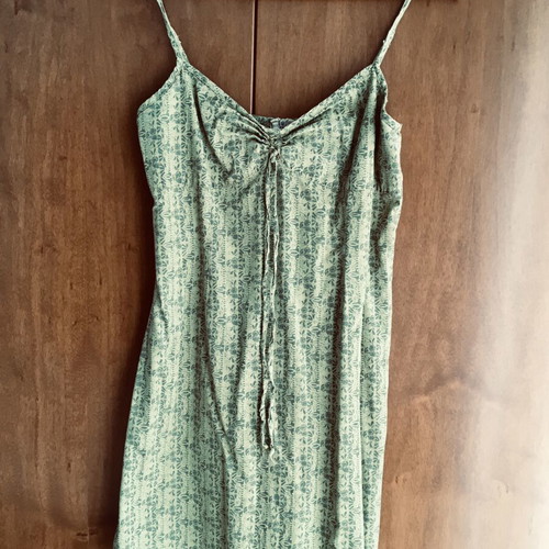 Helmi green cotton dress used, size S