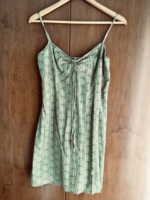 Helmi green cotton dress used, size S