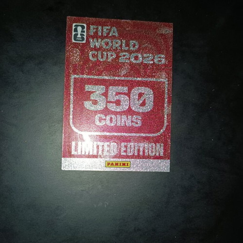 Panini FIFA World Cup 2026 Card Limited Edition with 350 Coins new