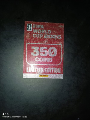 Panini FIFA World Cup 2026 Card Limited Edition with 350 Coins new