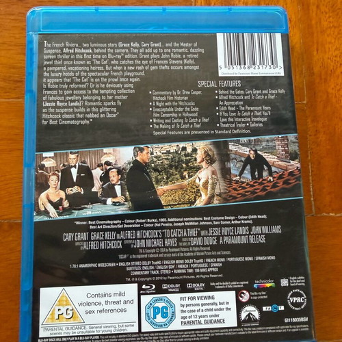 To Catch a Thief Blu-ray like new with English subtitles