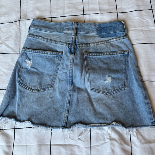 Bershka Light Blue Denim Mini Skirt like new, size XS EU 34