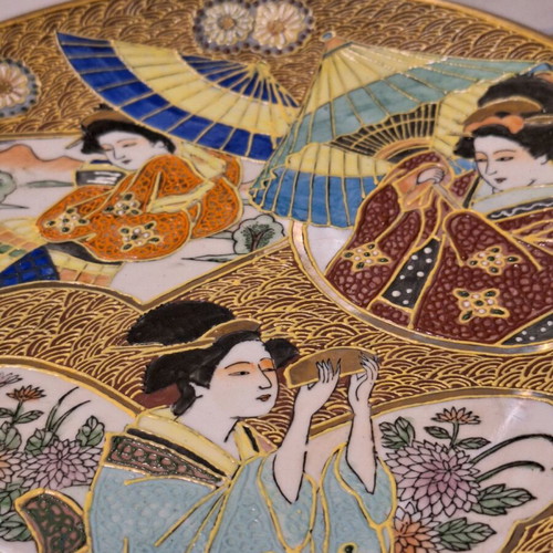 Satsouma Japan plate 25 cm 19th century like new