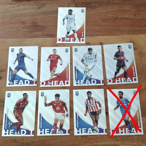 Panini FIFA 365 2026 Head to Head stickers like new