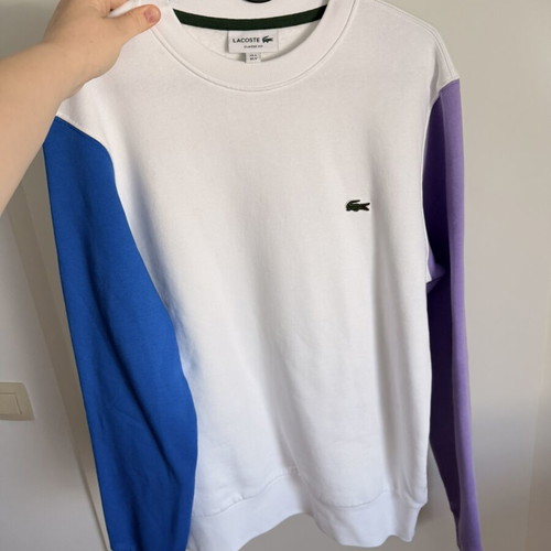Lacoste tricolor sweatshirt small new