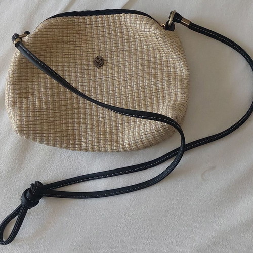 Thiros crossbody bag new, black and beige