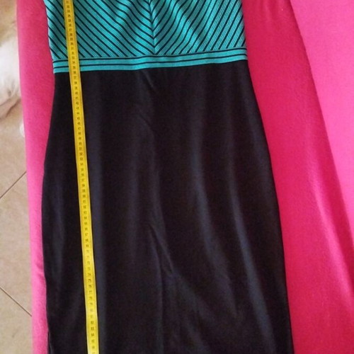 Dress size M like new, black and green