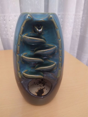 Ceramic incense waterfall decoration like new