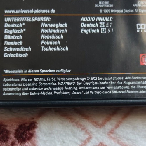 October Sky DVD like new with Greek subtitles