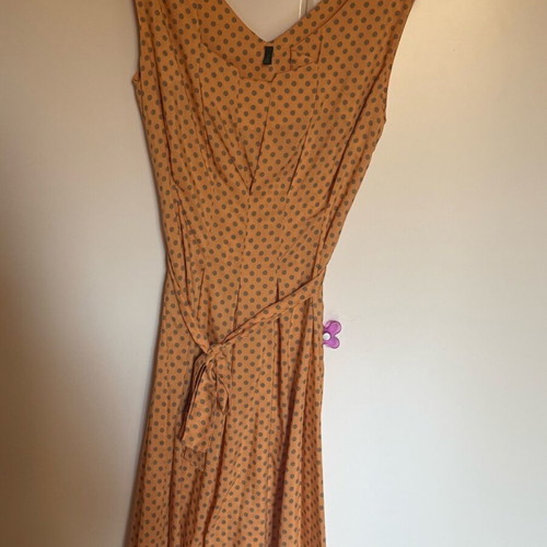 Benetton dress like new, gray and orange