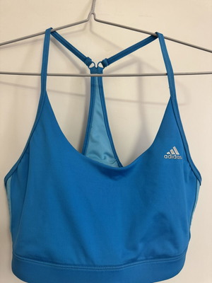 Adidas sports bra size M like new, blue