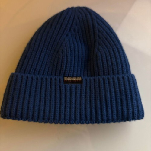 Napapijri Unisex Knitted Beanie Blue New Unworn