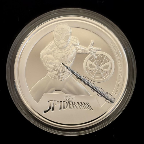 Spiderman Marvel Classic Superheroes 3 Oz Silver .999 Coin New