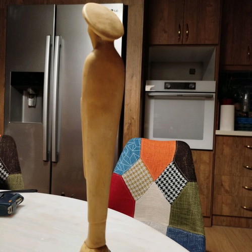 Handmade sculpture of Panagia by sculptor A. Santini like new