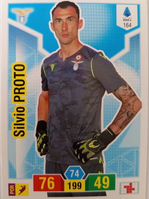 Silvio Proto SS Lazio collectible card Panini Calciatori Adrenalyn XL 2019-2020