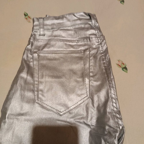 Silver Pull & Bear pants like new, five-pocket, skinny fit