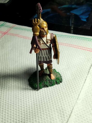 Miniature figure lead 1990 Macedonian soldier 400 BC like new collectible