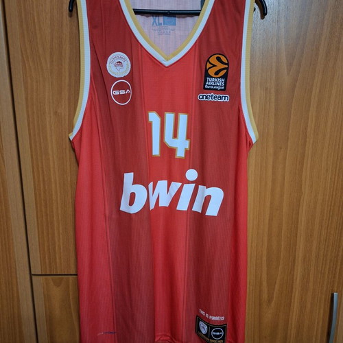 Olympiacos jersey 2024-25 season, new, Sasha Vezenkov #14, size XL