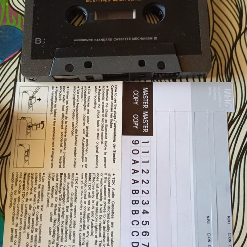 Tdk MA-XG 60 cassette tape used, metal type IV