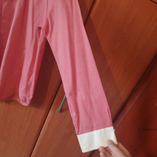 Dino Erre men's shirt used, white and pink, size XL