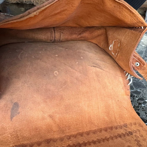 Leather shoulder bag brown like new