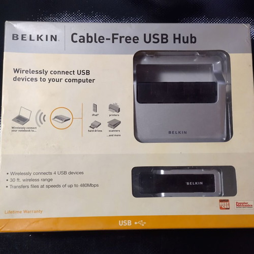 Belkin Wireless USB Hub used in good condition with accessories