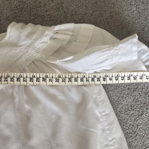 Vintage baptism dress 1960 used, cotton fabric