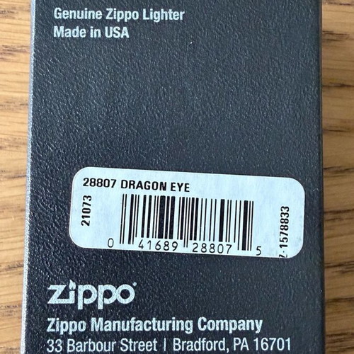 Zippo Armor Case used Dragon Eye