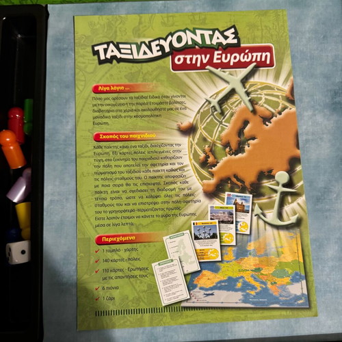 Traveling in Europe board game like new