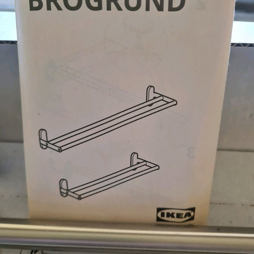 Double stainless steel towel rack for bathroom new IKEA